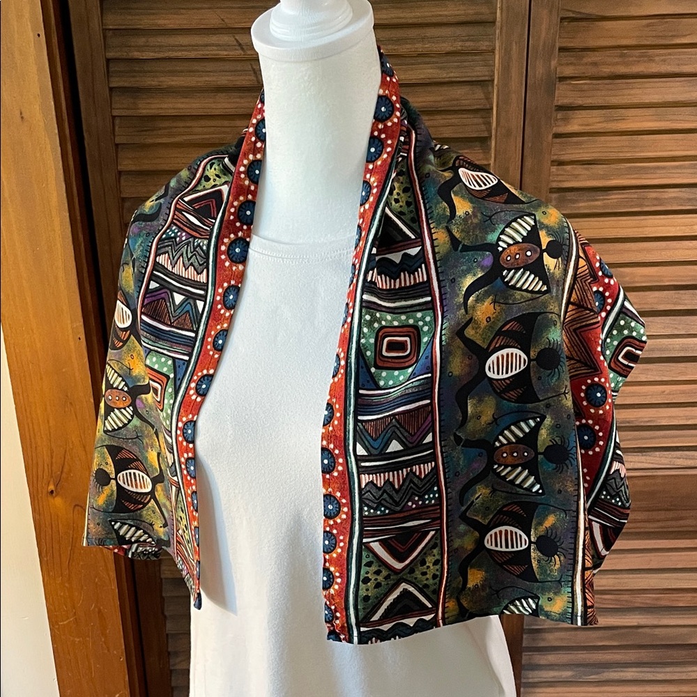 Gorgeous Multicolor 38"x12" Scarf
